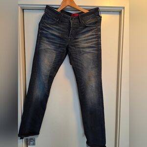 Jack And Jones Men's Dark Blue Skin Fit Glenn Jeans